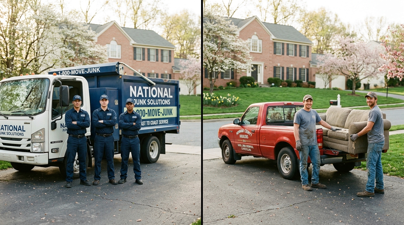 1-800-Got-Junk vs local junk removal comparison