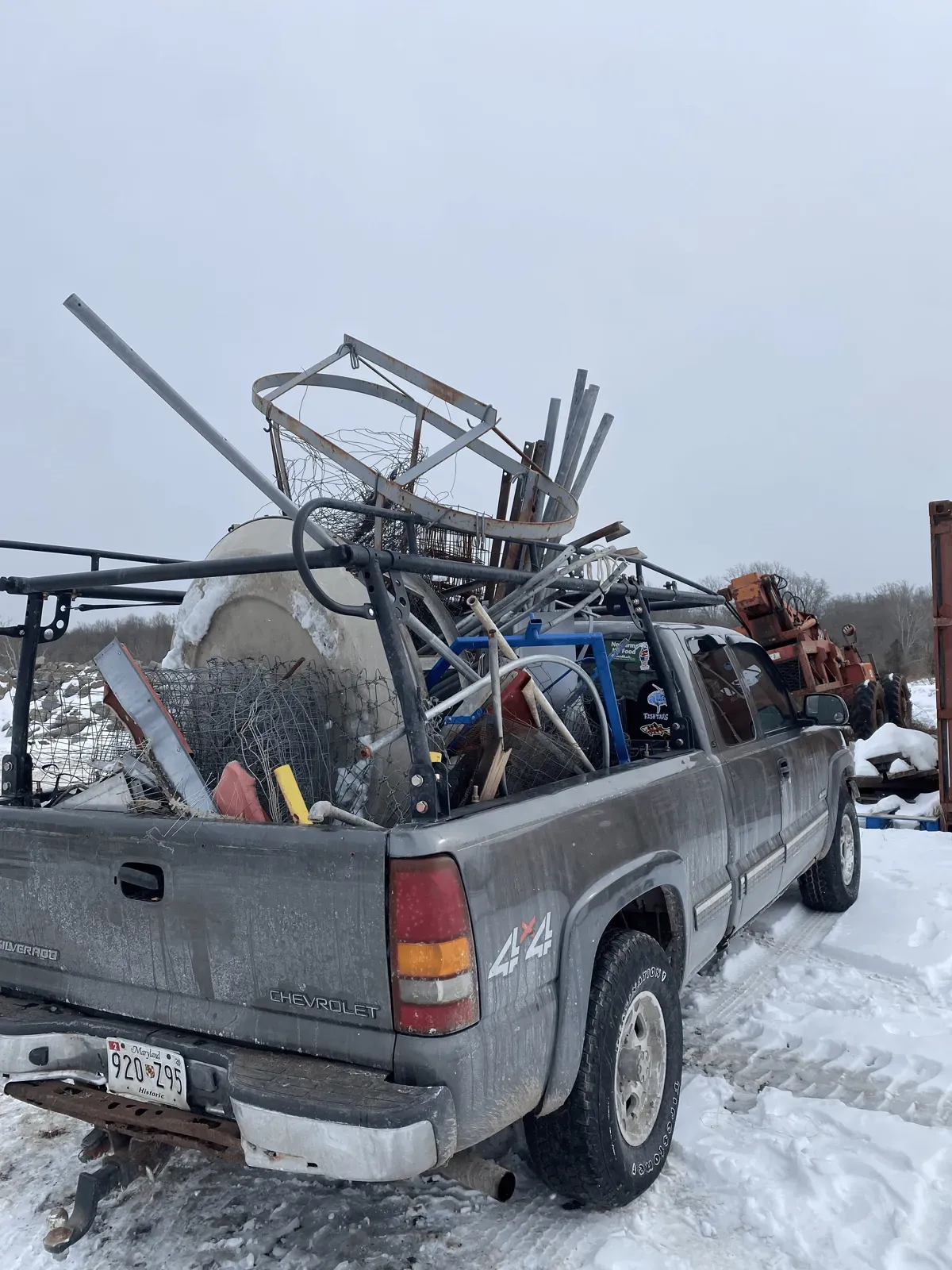 Loaded Truck for Eco-Friendly Junk Hauling Service in Howard County MD